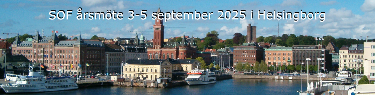 Banner SOF årsmöte 3-5 september 2025 i Helsingborg